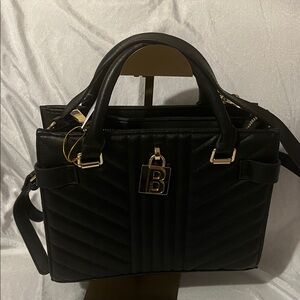 BEBE Black Quilted Handbag New With Tags
